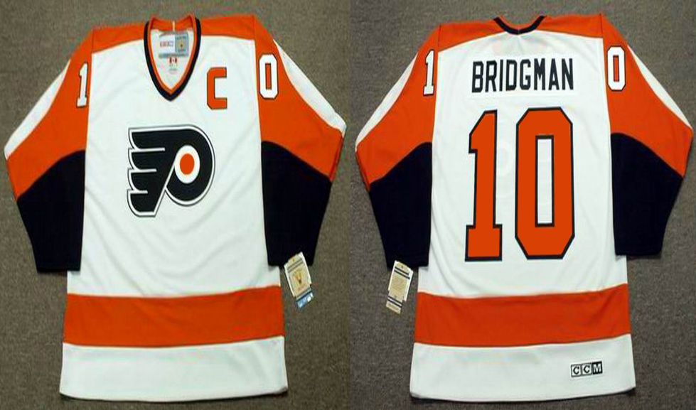 2019 Men Philadelphia Flyers #10 Bridgman White CCM NHL jerseys->philadelphia flyers->NHL Jersey